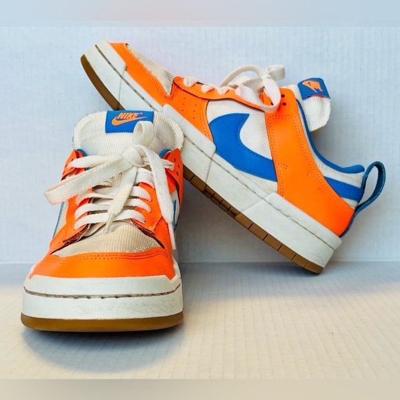 Nike Dunk Low Disrupt Supa Sneakers Multicolor White Orange Blue W10 M8.5 - Picture 9 of 10